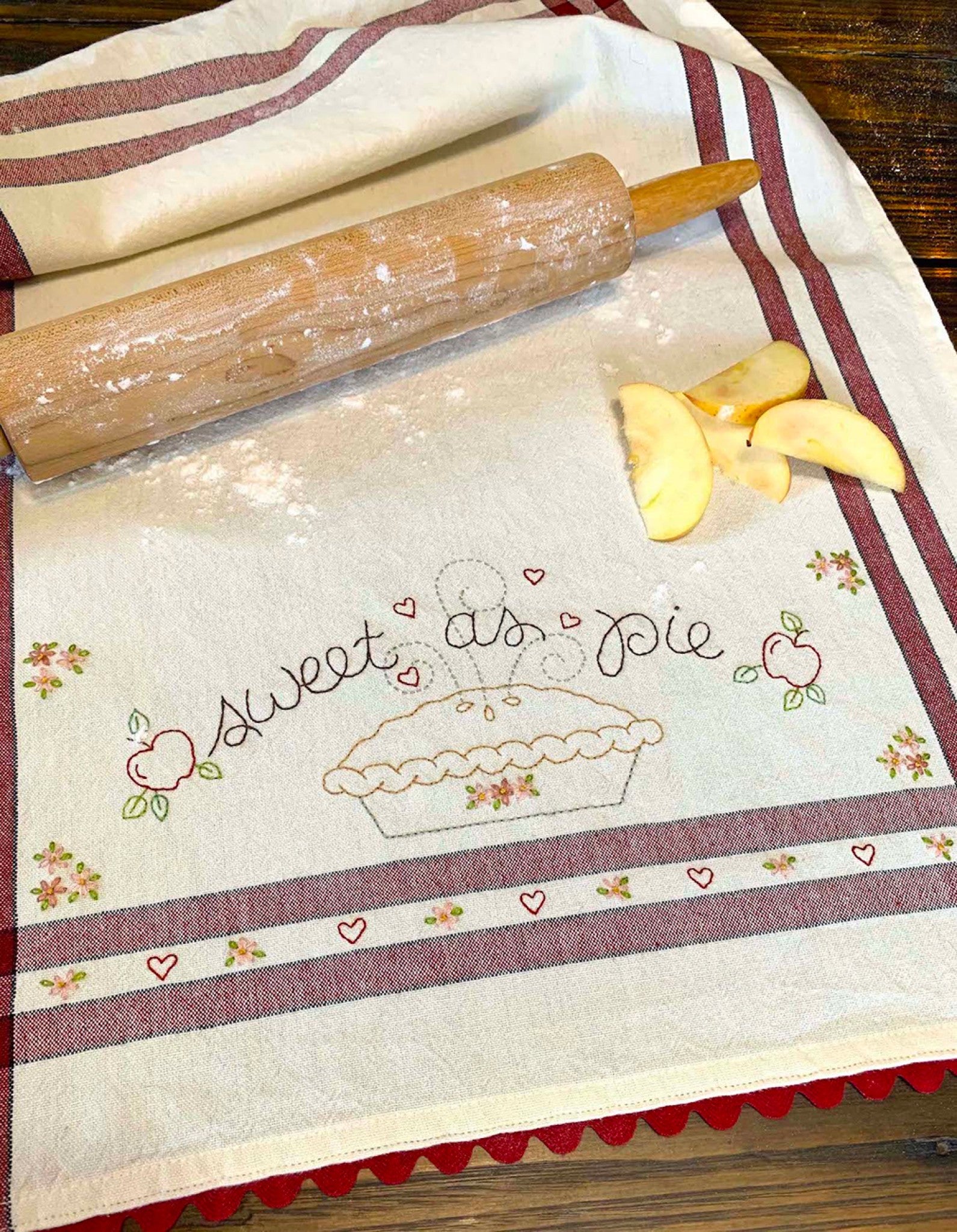 Sweet As Pie Dishtowel Kit Sewing Pattern from Bareroots