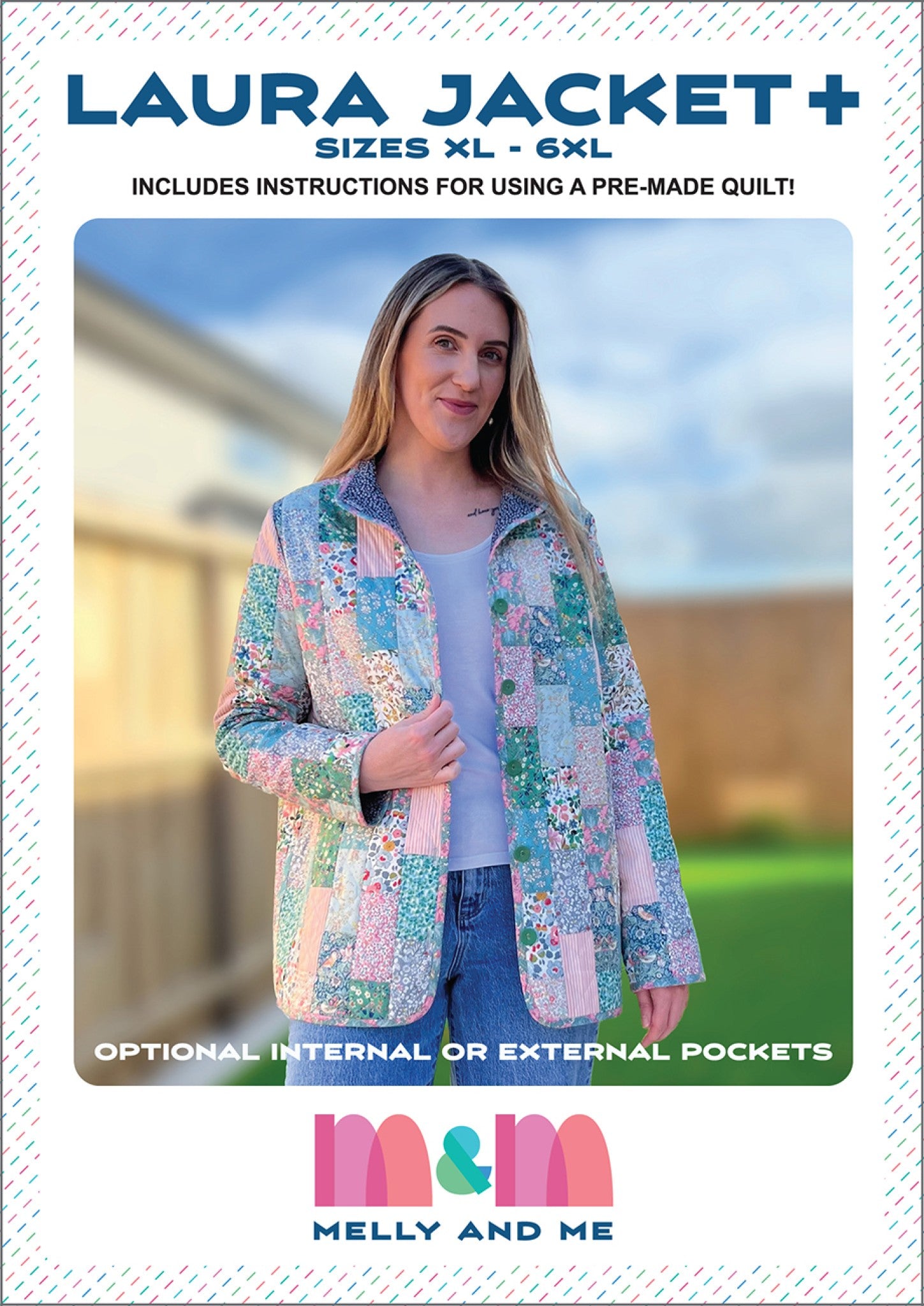Laura Jacket Plus Sizes Sewing Pattern from Melly & Me