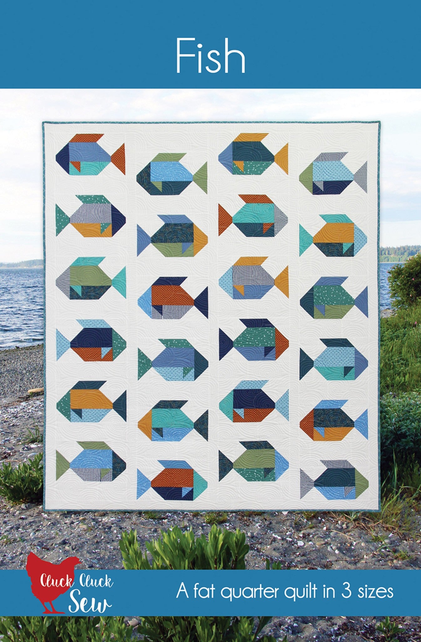 Fish Quilt Pattern by  from Cluck Cluck Sew