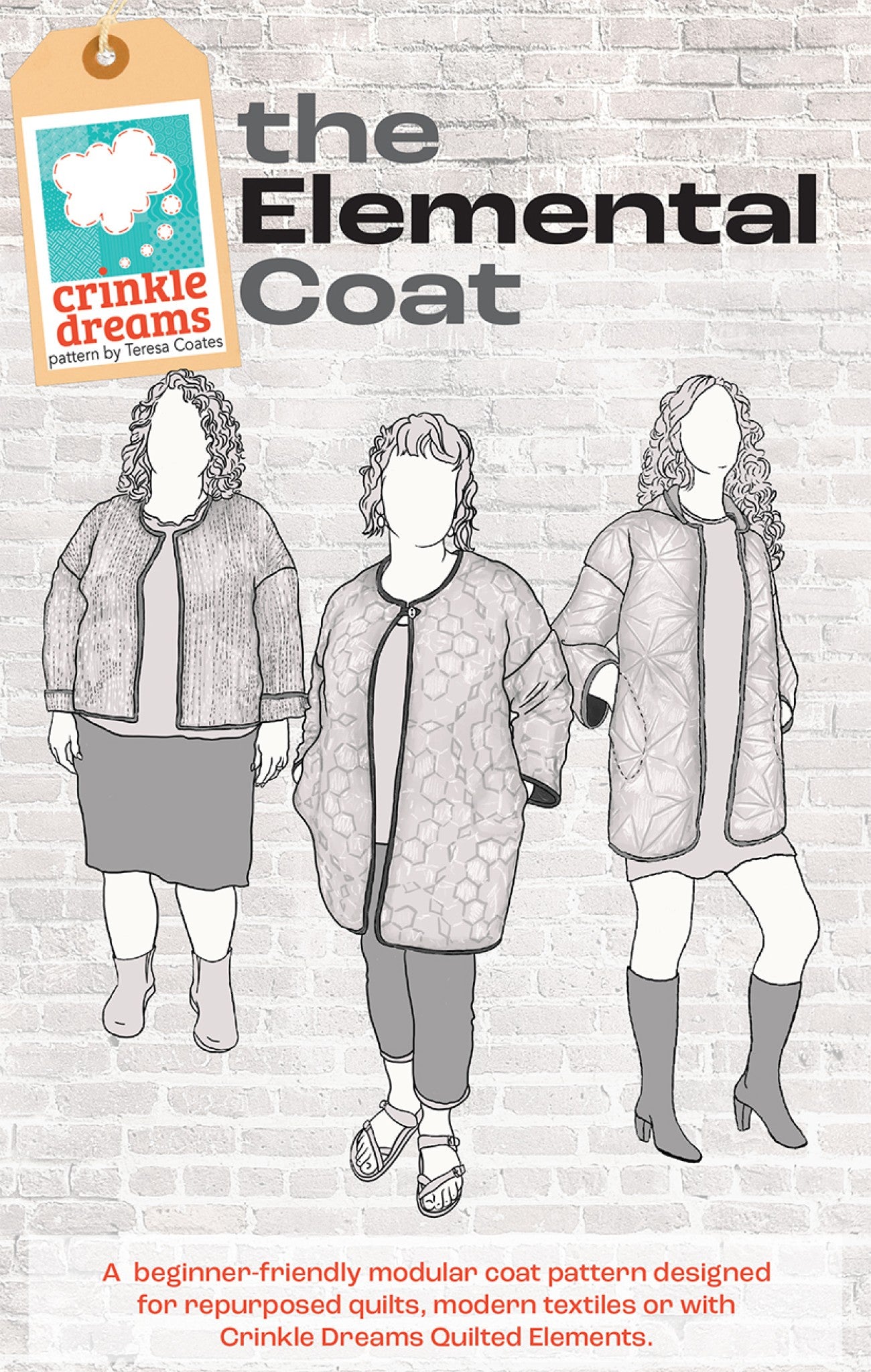 Elemental Coat Sewing Pattern from Crinkle Dreams