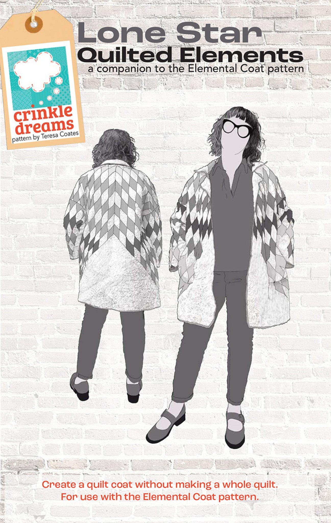 Lone Star Quilted Elements Sewing Pattern by  from Crinkle Dreams