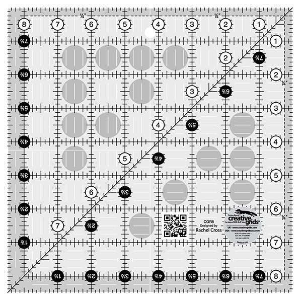 Rulers & Templates - Creative Grids - CGR6 - 6 1/2 Square