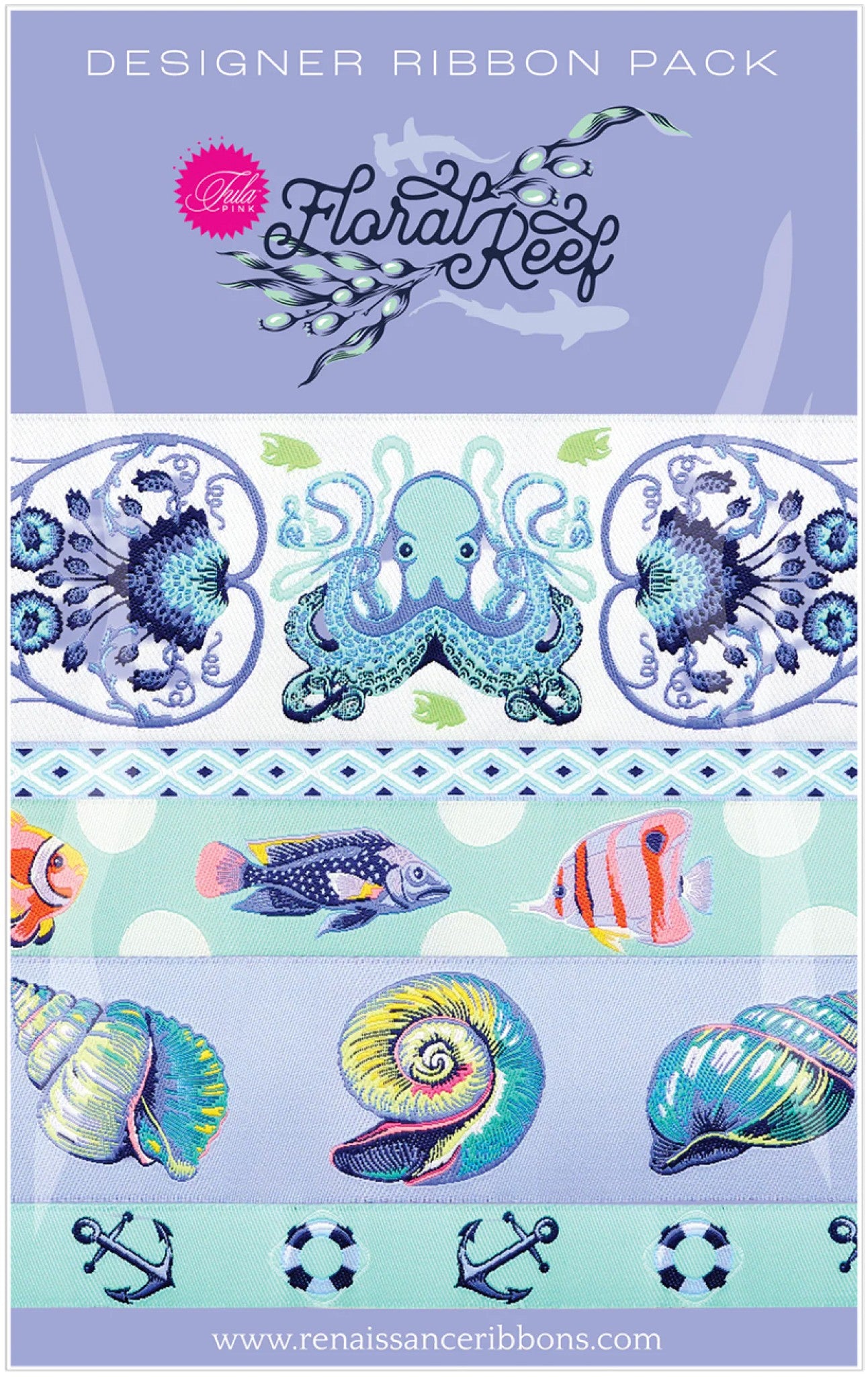 Floral Reef Marine Designer Pack from Renaissance Ribbons