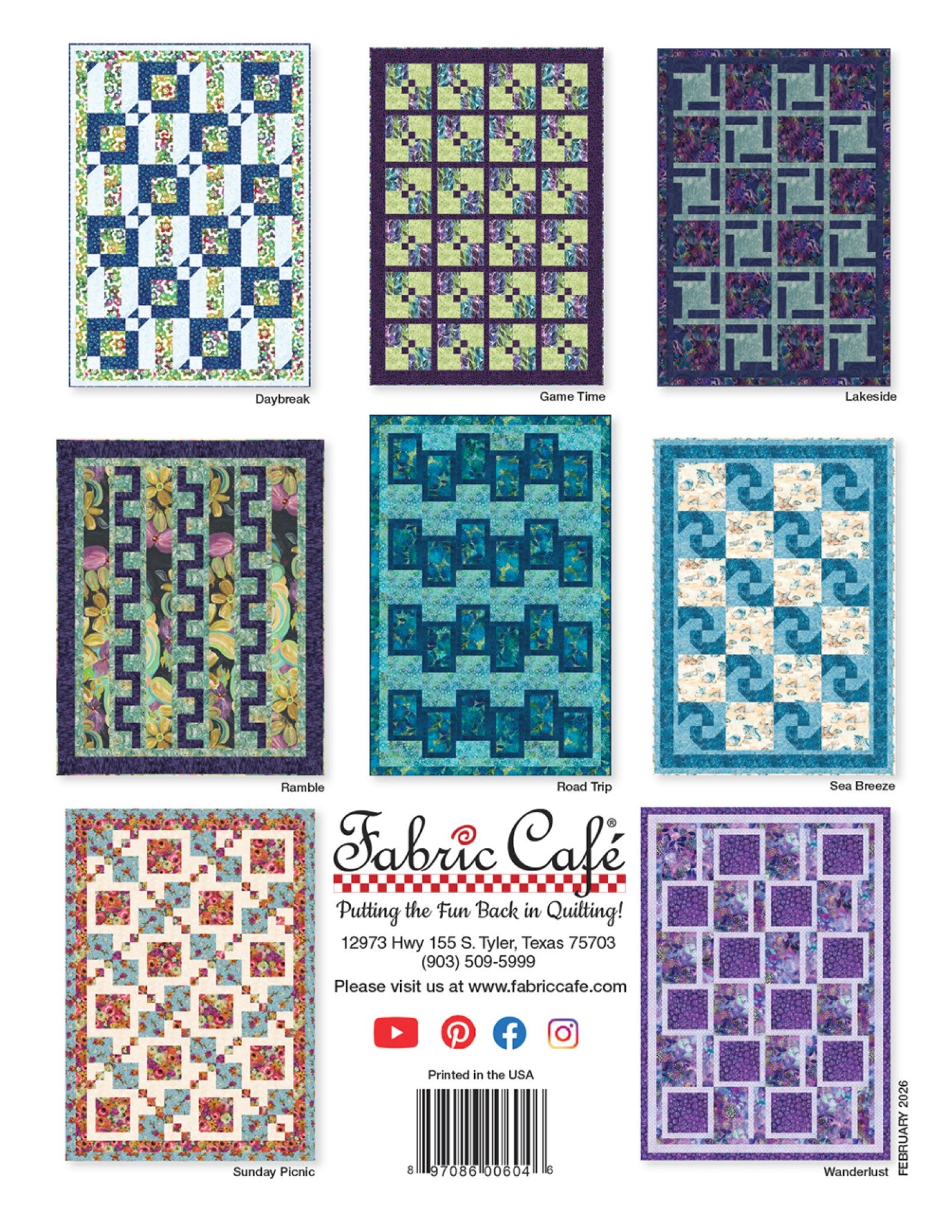 Weekend 3-Yard Quilts from Fabric Cafe