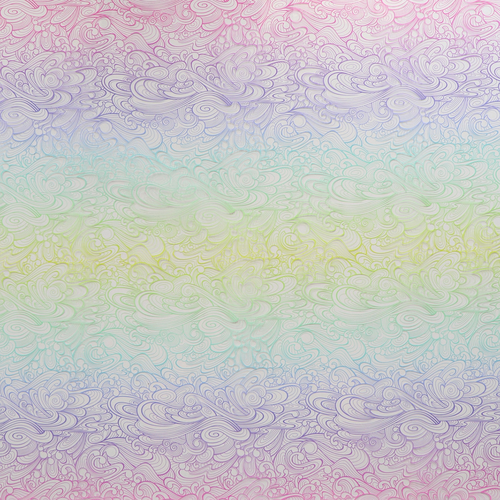 Tula Pink Floral Reef Collection: Making Waves Vinyl 1/2 Yard Cut from Sallie Tomato