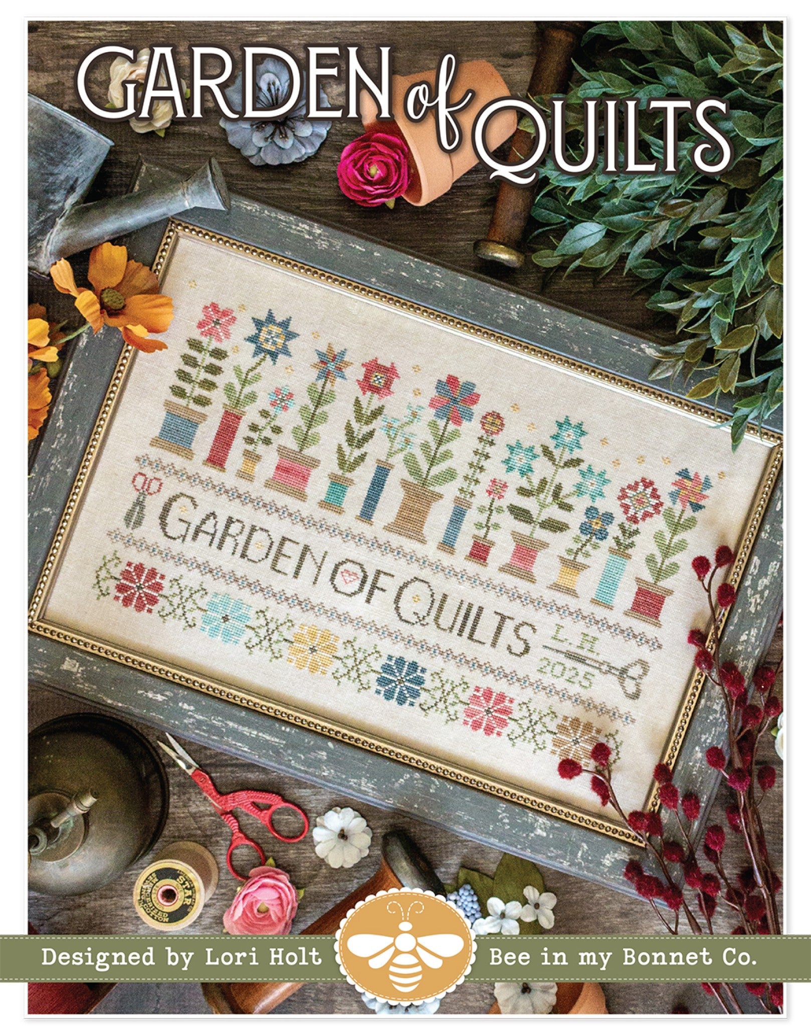 Garden Of Quilts Cross Stitch Pattern by Lori Holt from It's Sew Emma