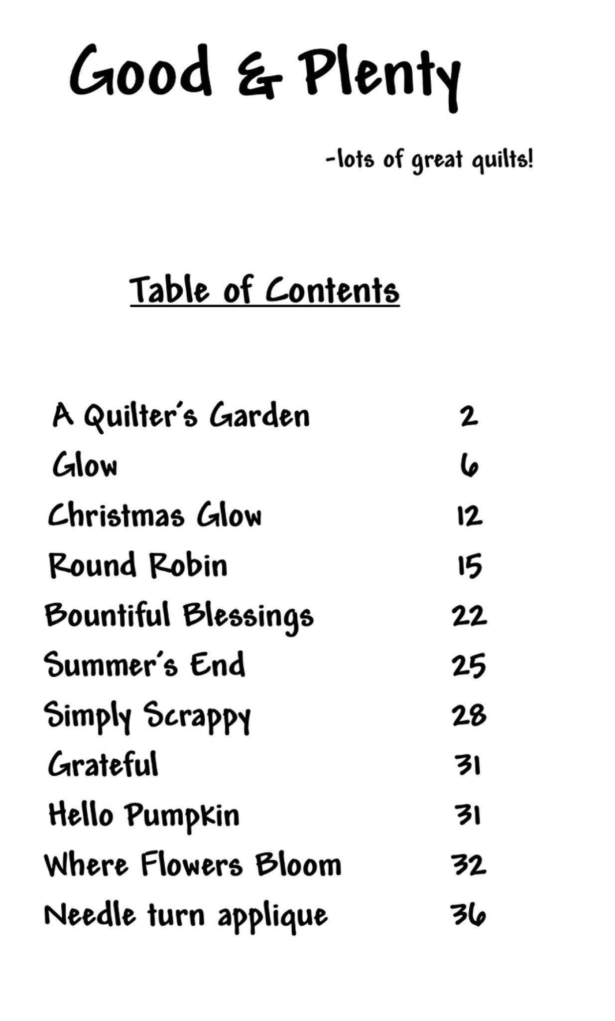 Good And Plenty by Janet Nesbitt for One Sister