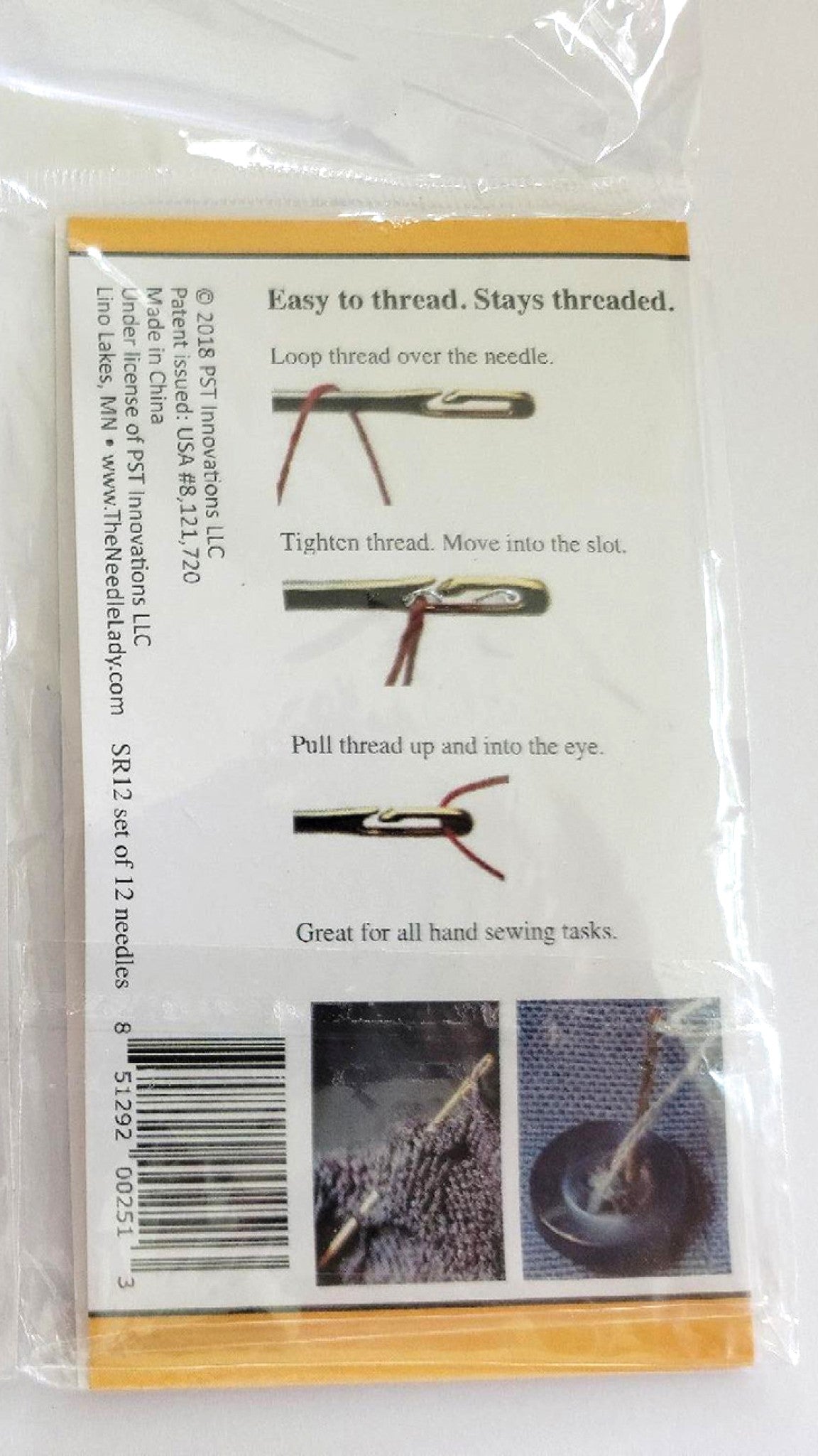 The Needle Lady's Side Threading Needles 12Pc from Sew Right - Spiral Eye Needles