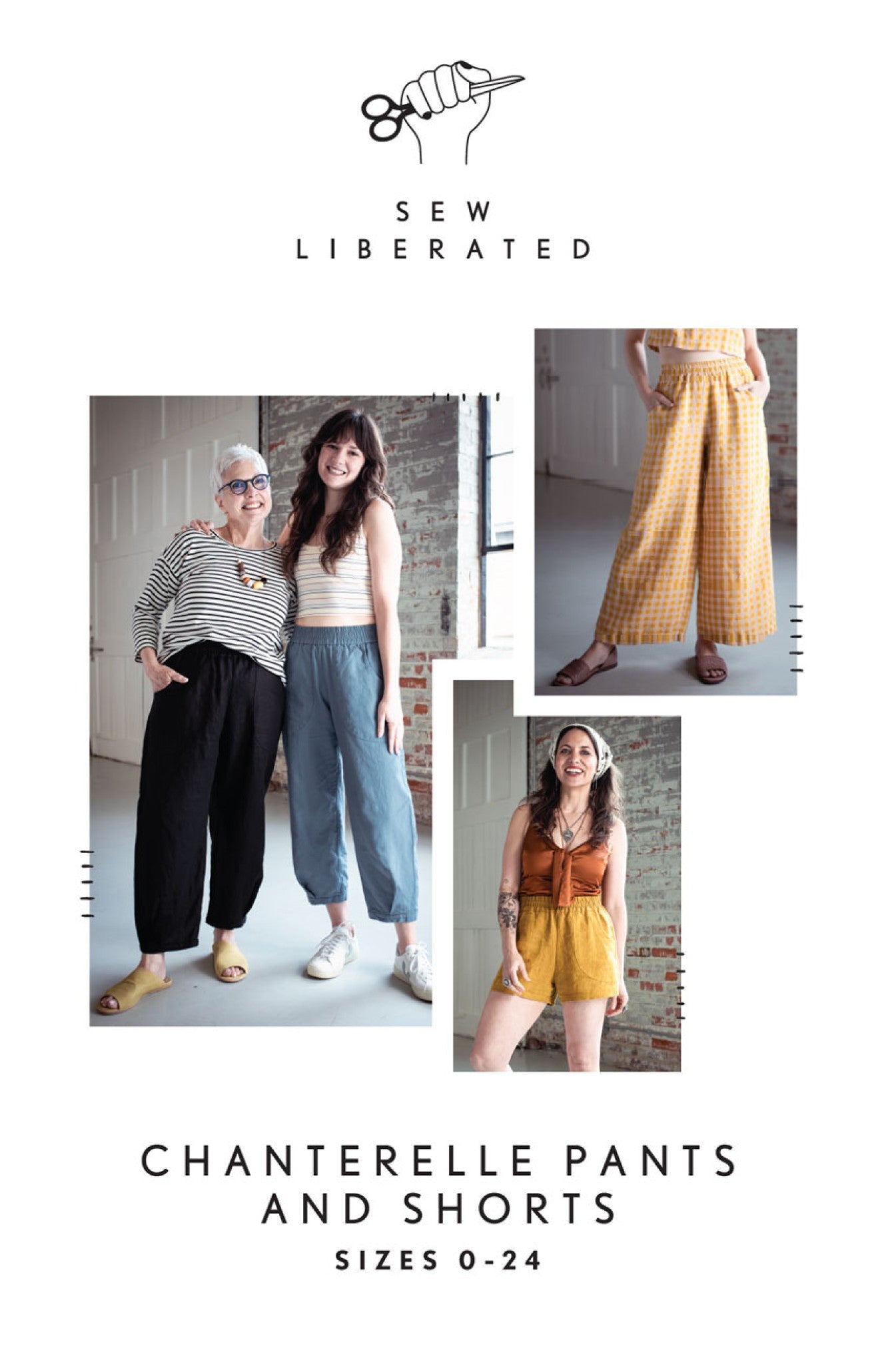 Chanterelle Pants And Shorts Sizes 0-24 Sewing Pattern by Meg McElwee from Sew Liberated