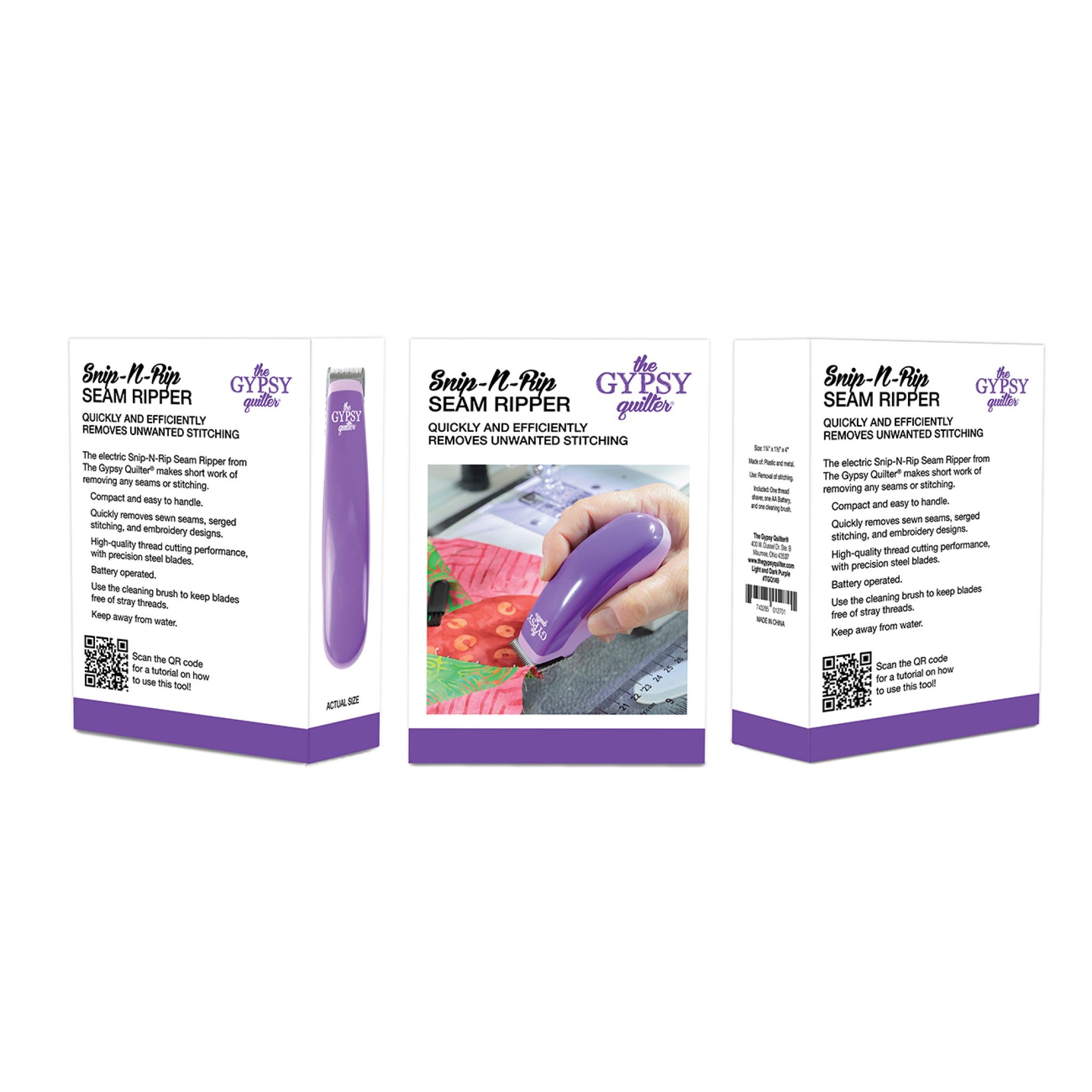 The Gypsy Quilter Snip-N-Rip Seam Ripper from Gypsy Quilter