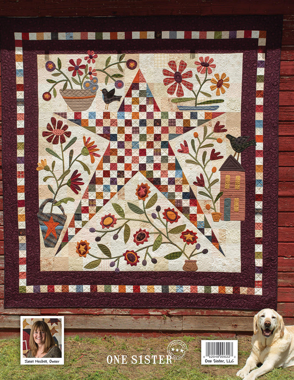 Stellar Garden Quilt Pattern Book by Janet Nesbitt of One Sister Designs