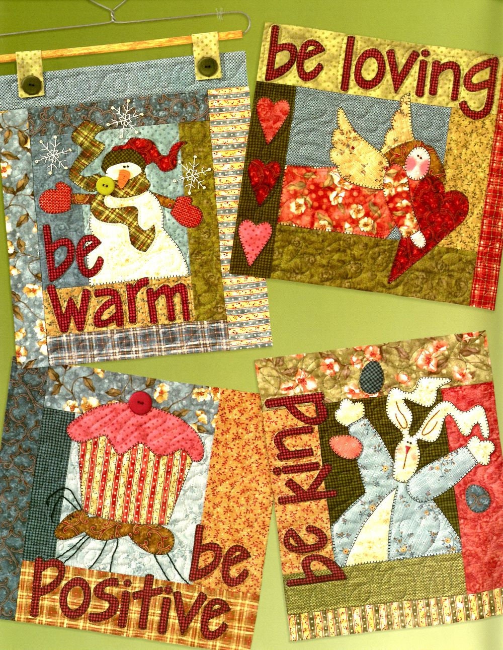 Be Attitudes Quilt Pattern Book by Nancy Halvorsen of Art to Heart - Dings & Dents