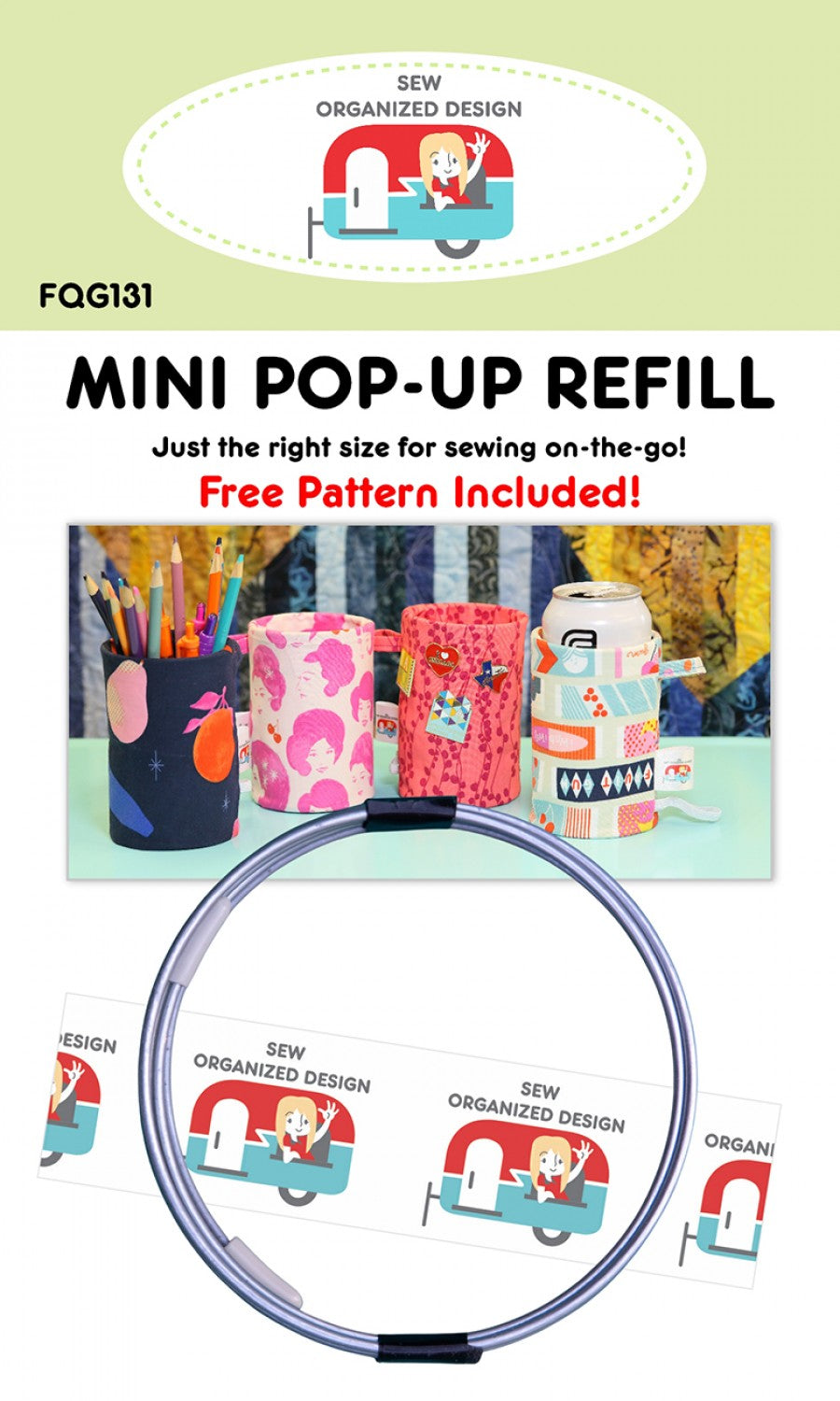 Mini 3-Inch Pop-Up Refill with Pattern by Joanne Hillestad for Sew Organized Design