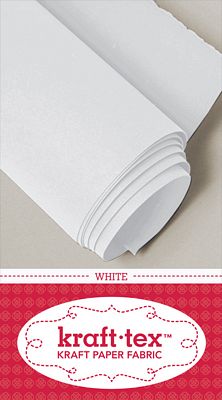 Kraft-Tex Roll, Original White, 19 Inches x 54 Inches Unwashed Paper Fabric