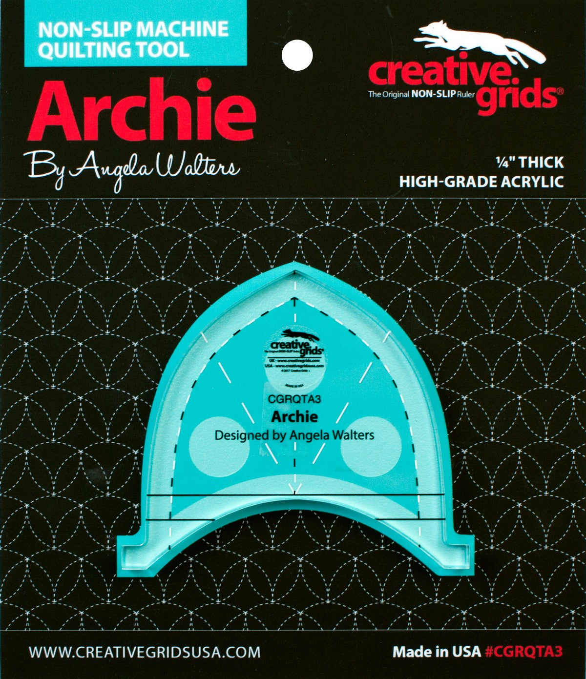 Creative Grids Machine Quilting Tool - Archie (CGRQTA3)
