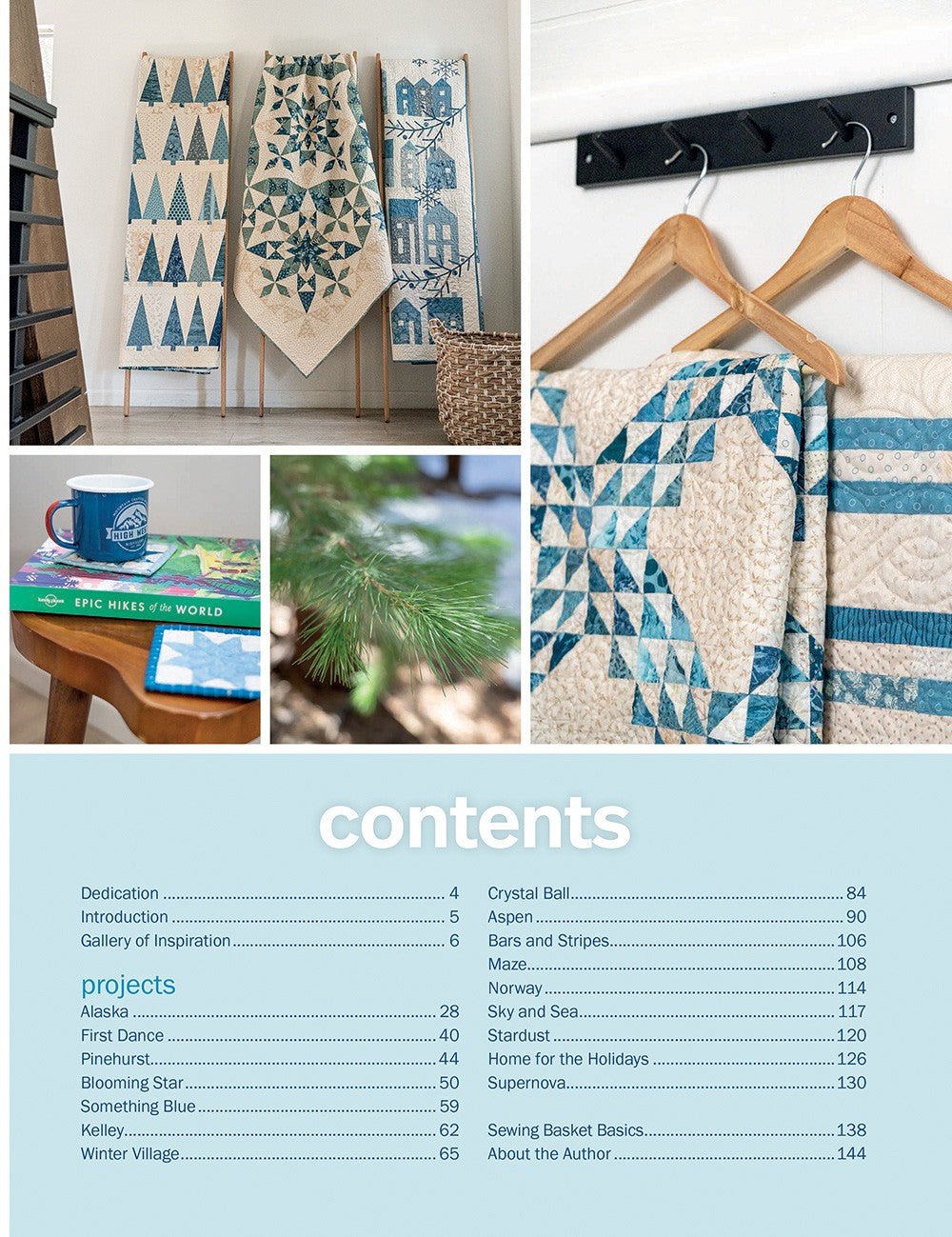 A Season in Blue Quilt Pattern Book by Edyta Sitar of Laundry Basket Quilts