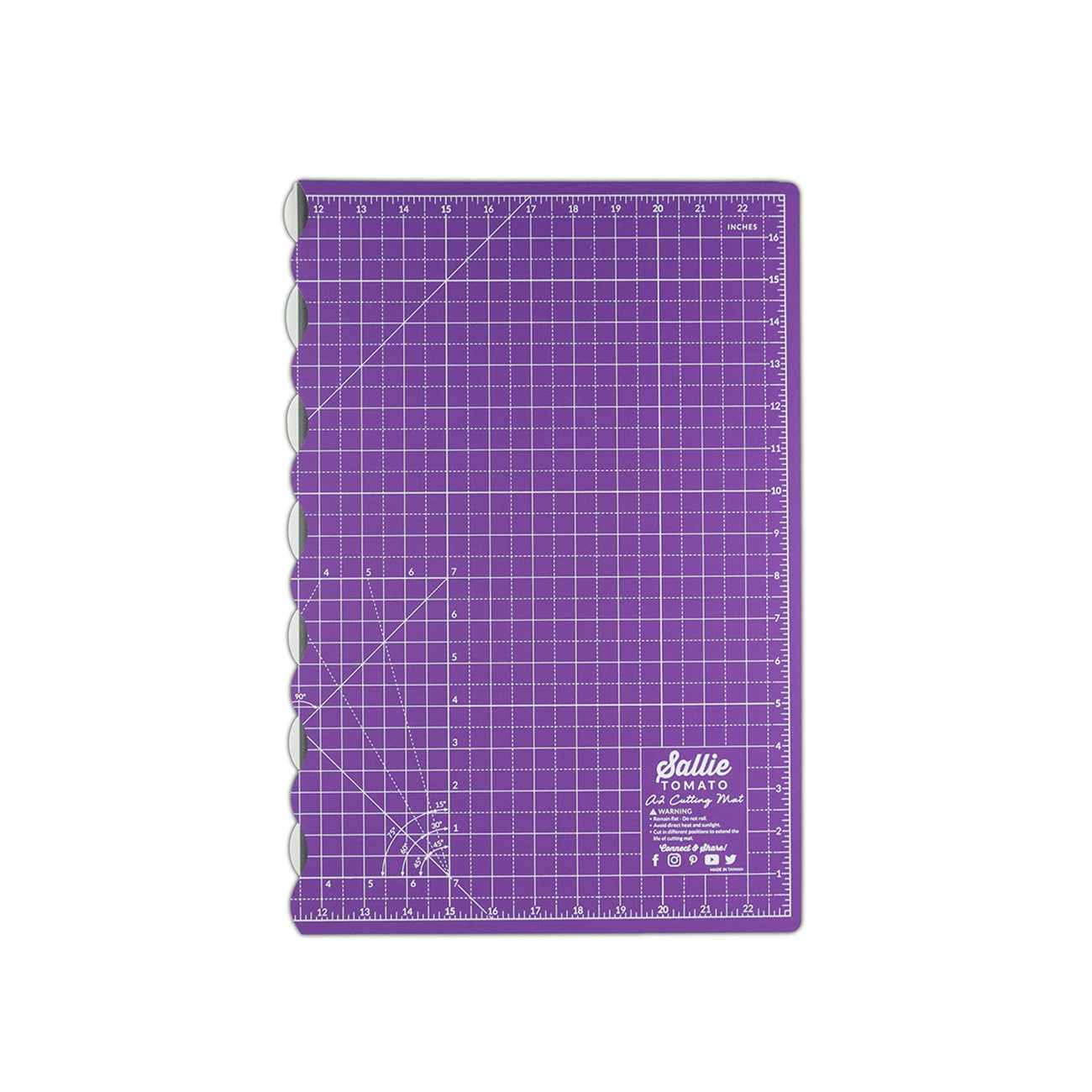 Purple A2 23in x 17x Foldable Cutting Mat from Sallie Tomato