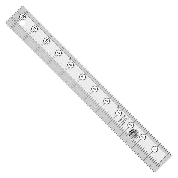 Sew Easy Metal Ruler 12 x 1-1/8