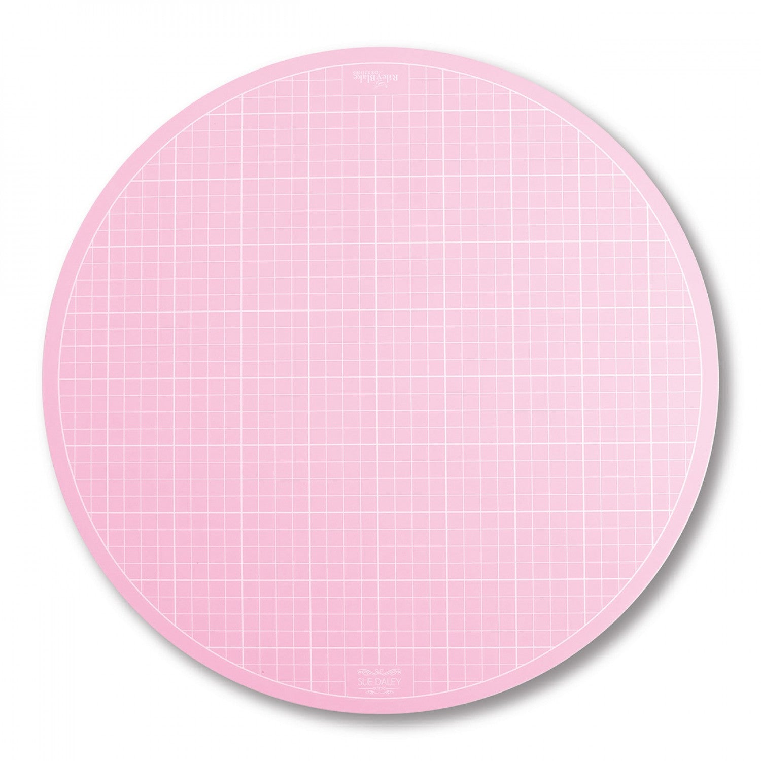 Sue Daley 10 inch Round Rotating Cutting Mat Pink from Riley Blake Designs