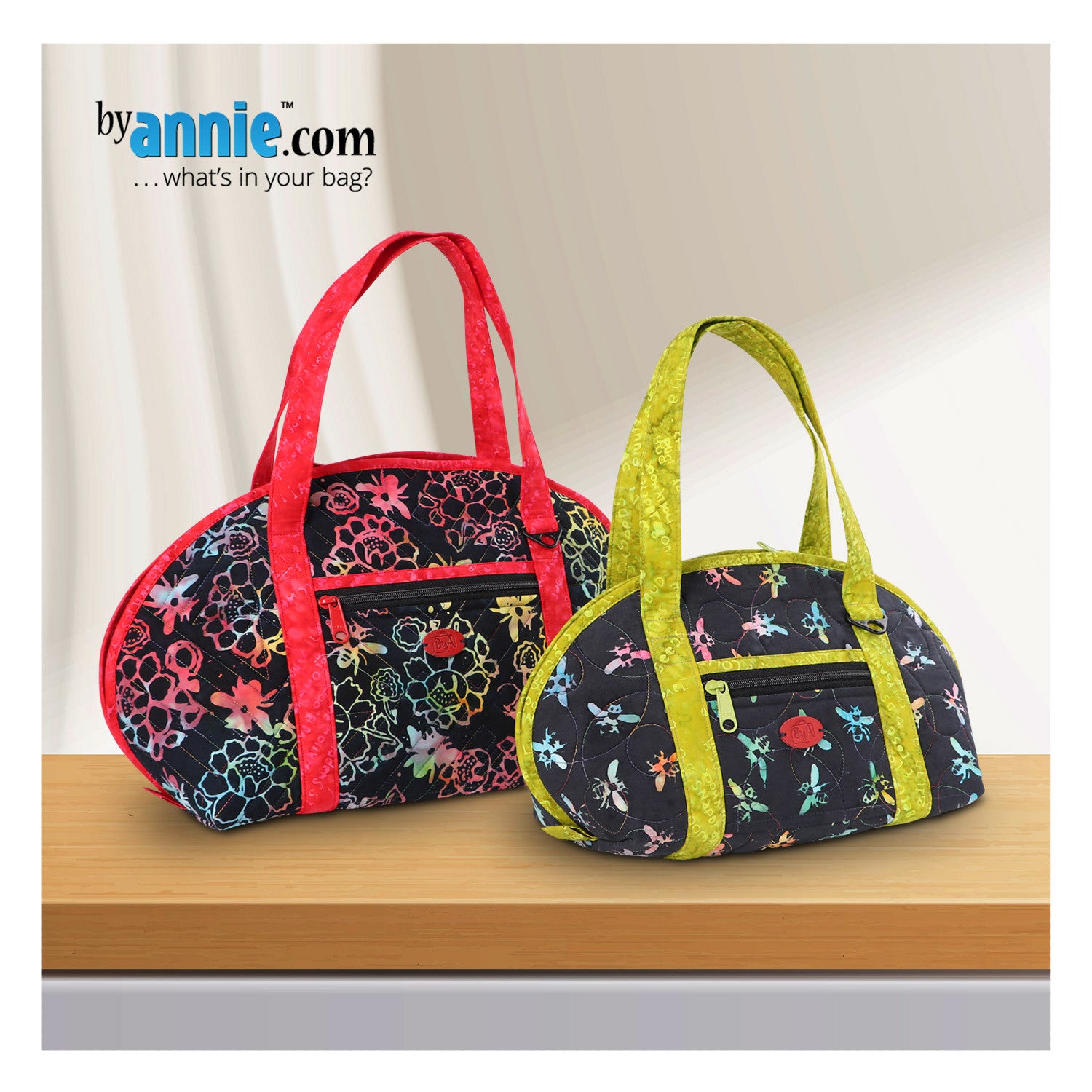 Hot & Heavy Zippered Bags Sewing Pattern by Annie Unrein for ByAnnie