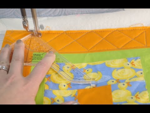 Creative Grids Chevy Machine Quilting Ruler CGRQTA7 by Angela Walters, the official CreativeGridsUSA demonstration video.
