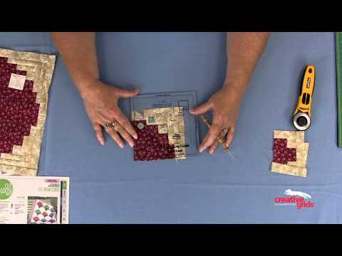 Creative Grids Curvy Log Cabin Trim Tool 6-Inch Finished Blocks CGRJAW6 by Jean Ann Wright, the official CreativeGridsUSA demonstration video.
