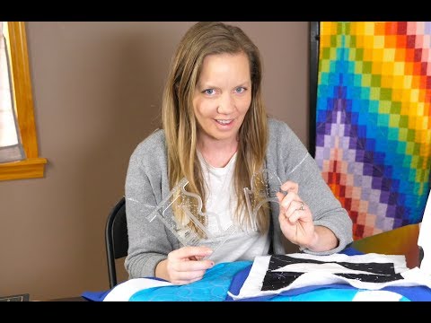 Creative Grids Sid Machine Quilting Ruler CGRQTA9 by Angela Walters, the official CreativeGridsUSA demonstration video.