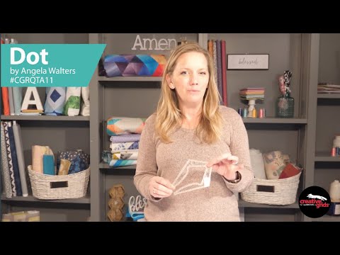 Creative Grids Dot Machine Quilting Ruler CGRQTA11 by Angela Walters, the official CreativeGridsUSA demonstration video.