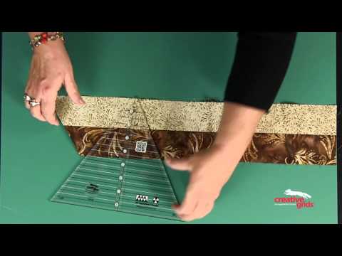 Creative Grids 60 Degree 8 1/2 Inch Triangle CGRT60 by Rachel Cross, the official CreativeGridsUSA demonstration video.