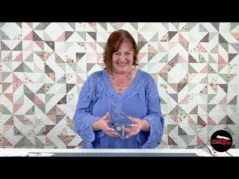 Creative Grids Multi Size Triangle 45 and 90 Degrees CGRMS4590 by Rachel Cross, the official CreativeGridsUSA demonstration video.