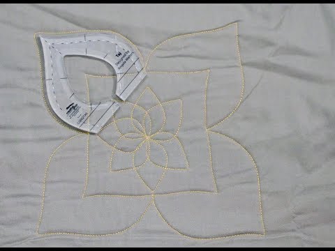 Creative Grids Taj Machine Quilting Ruler CGRQTA5 by Angela Walters, the official CreativeGridsUSA demonstration video.