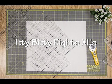 Official CreativeGridsUSA video for the Itty-Bitty Eights XL rulers, including the 8 x 24 inch CGRPRG5.