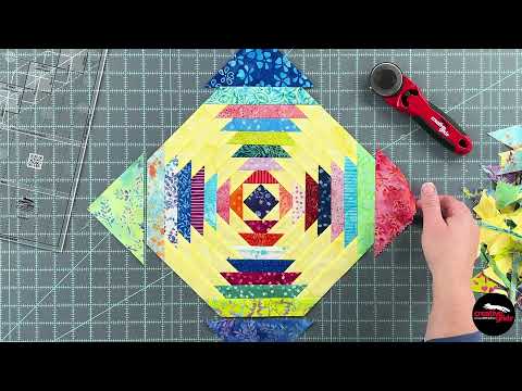 Creative Grids 12-Inch Skinny Pineapple Trim Tool CGRJAW12 by Jean Ann Wright, the official CreativeGridsUSA demonstration video.