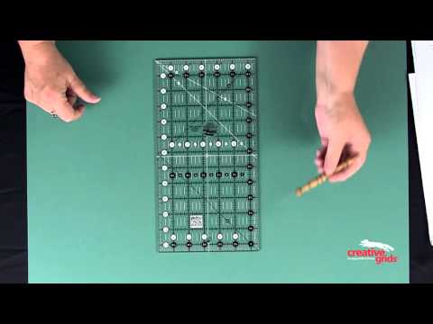 Creative Grids Rectangle Rulers, the official CreativeGridsUSA video for the 4-1/2 x 18-1/2 inch CGR418.