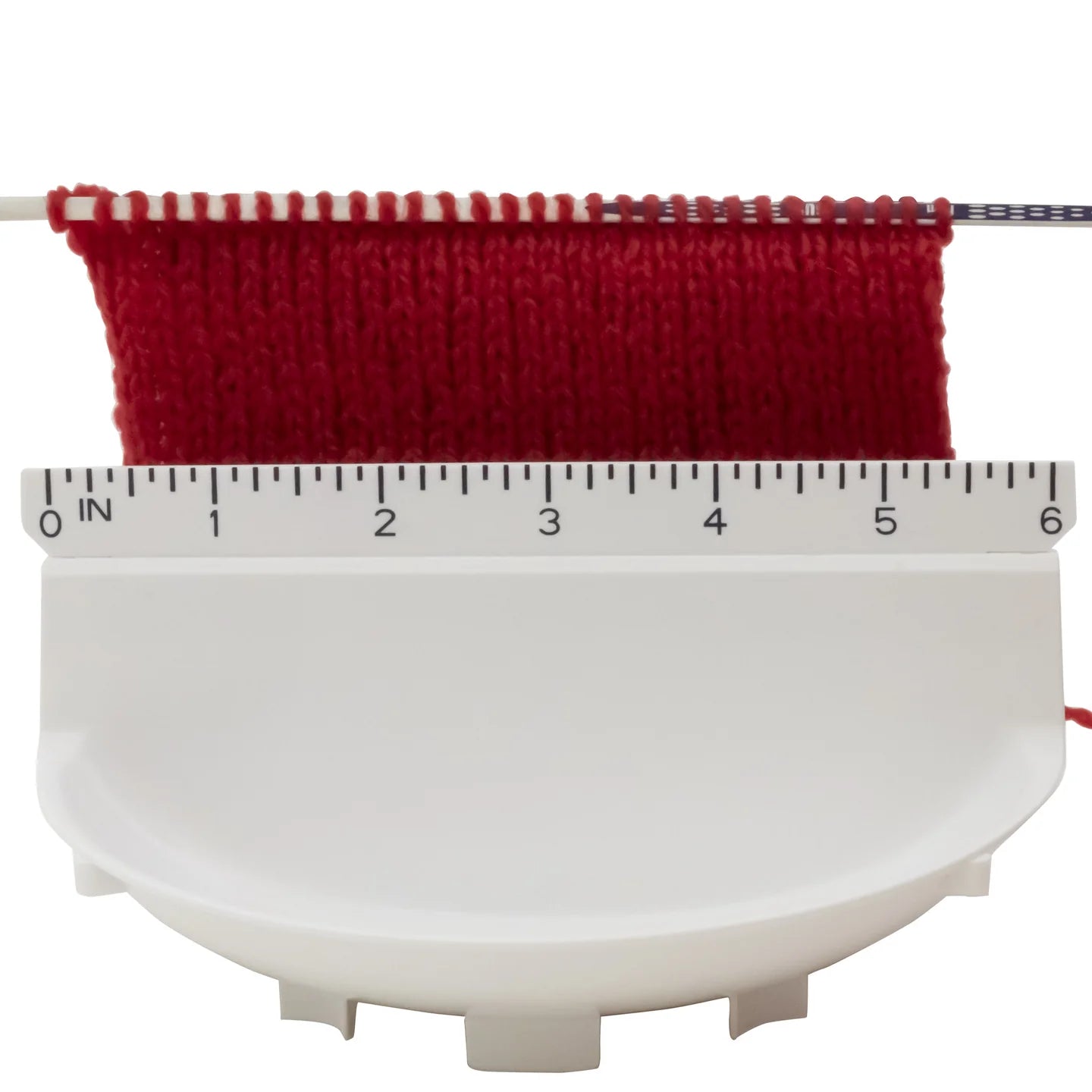 Prym Big Sully Yarn Holder Globe with Needle Gauge, Swatch Ruler, and Storage Base