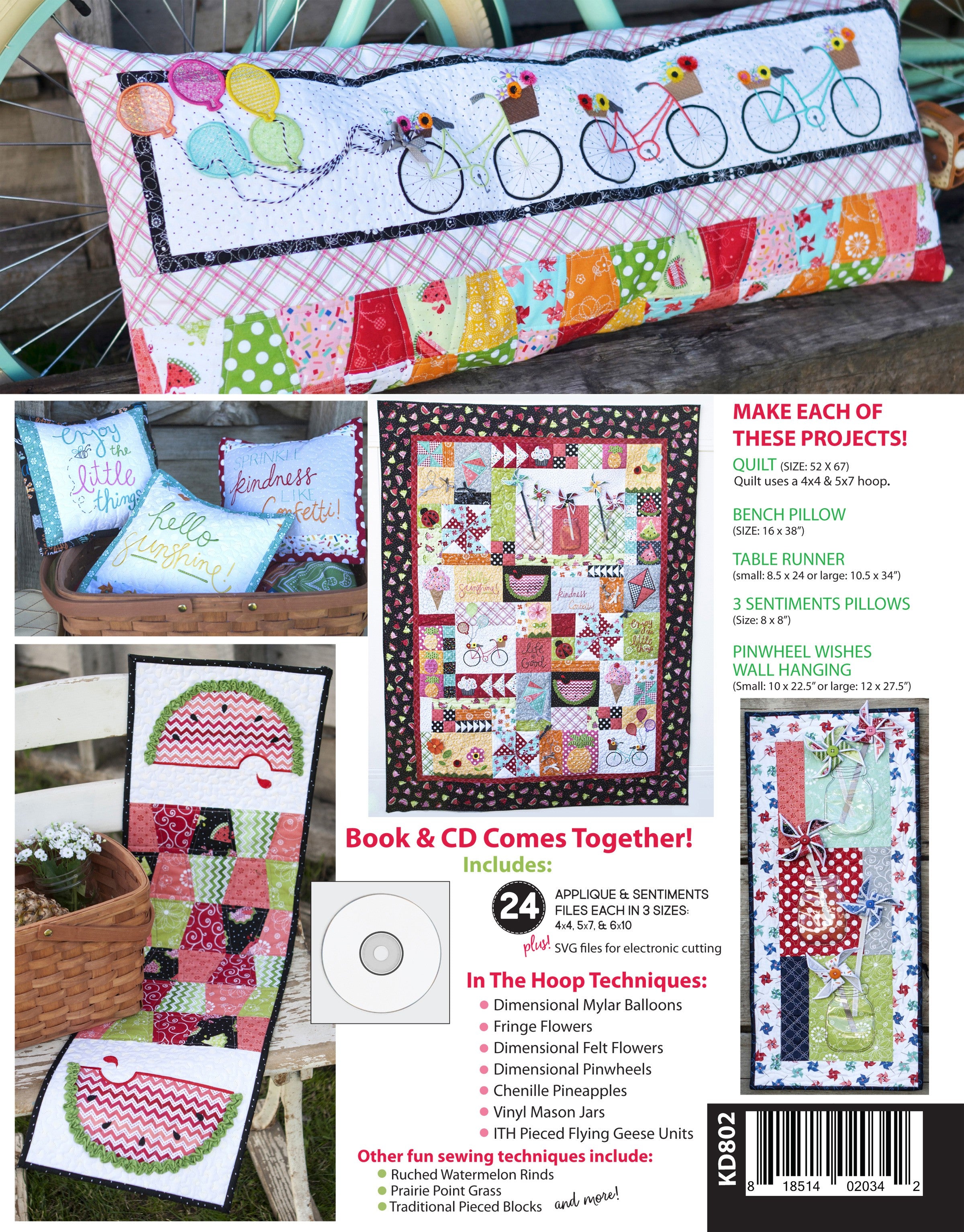 Kimberbell Featured Quilt:Hello Sunshine! The Sewing Version (KD718)