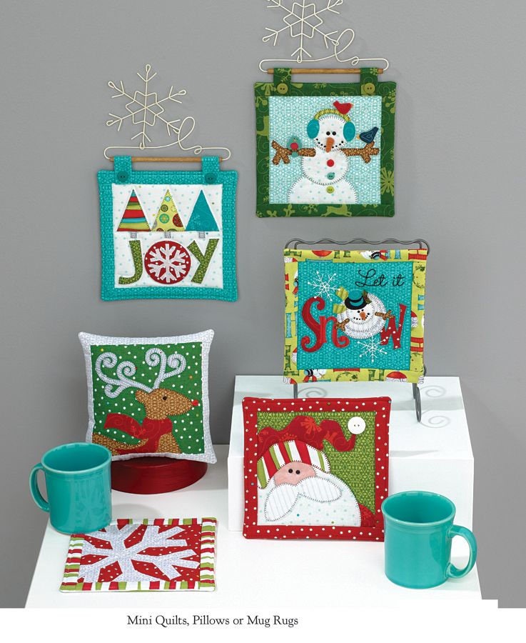 Ho Ho Ho Let It Snow Quilt Pattern Book by Nancy Halvorsen of Art to Heart