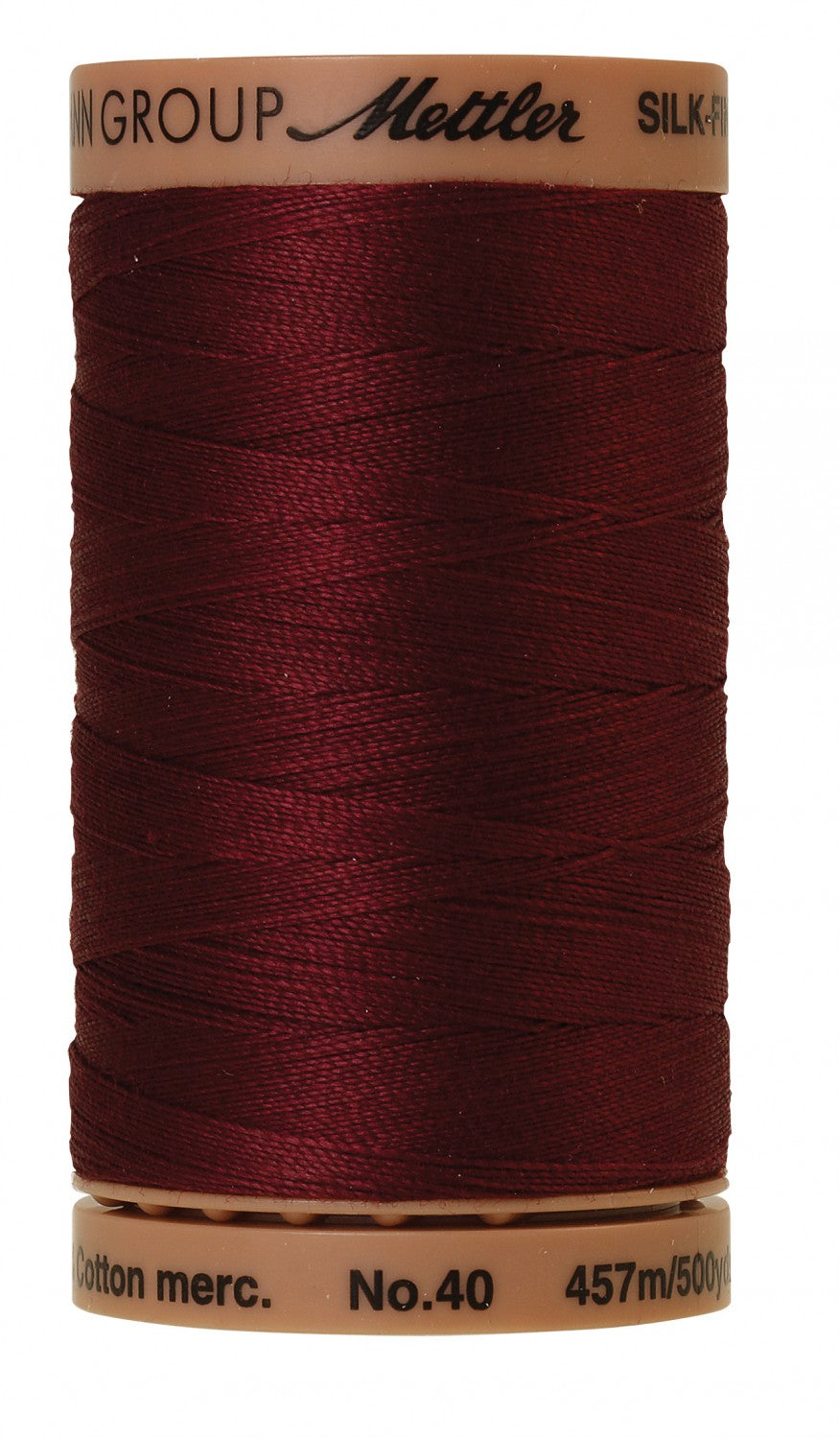 Mettler Threads 9135-0109 Silk-Finish 40wt Cotton 500yd Thread Bordeaux Red
