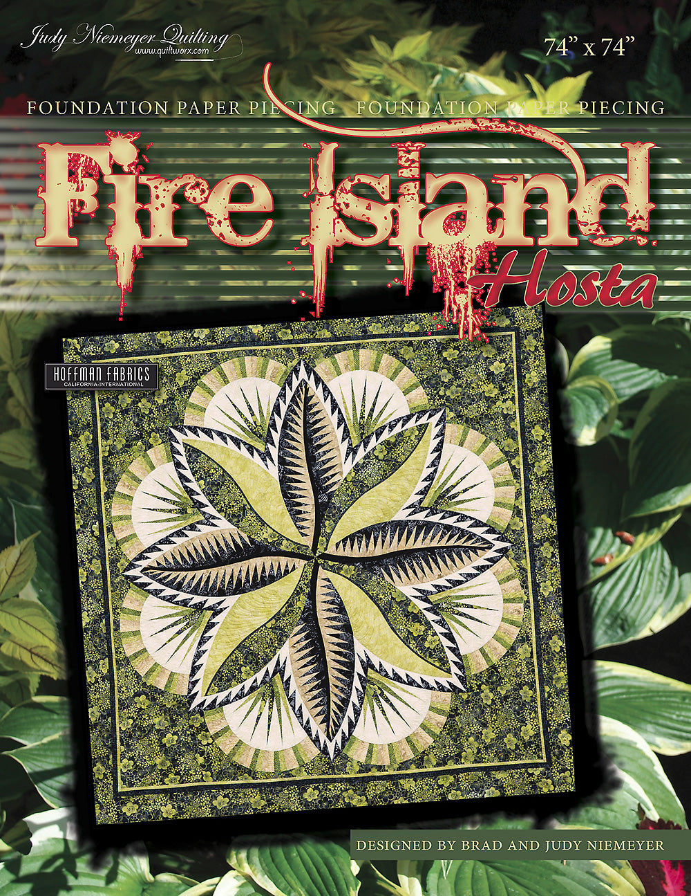 Fire Island Hosta Foundation Paper Pieced Quilt Pattern by Judy Niemeyer of Quiltworx