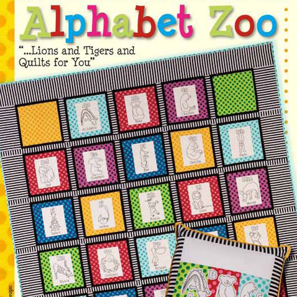 Alphabet Zoo Quilt Pattern Book by Vicki Hansen for Kansas City Star Quilts