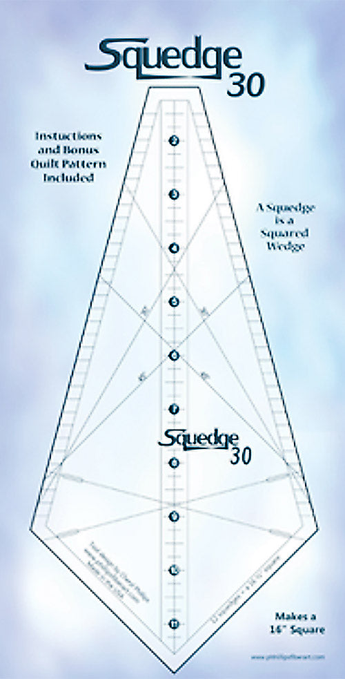 Squedge 30 Degree Quilt Ruler for 16-Inch Blocks by Cheryl Phillips of Phillips Fiber Art