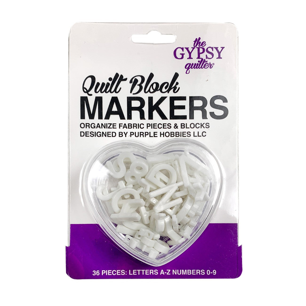 White Quilt Block Markers by Purple Hobbies LLC for The Gypsy Quilter