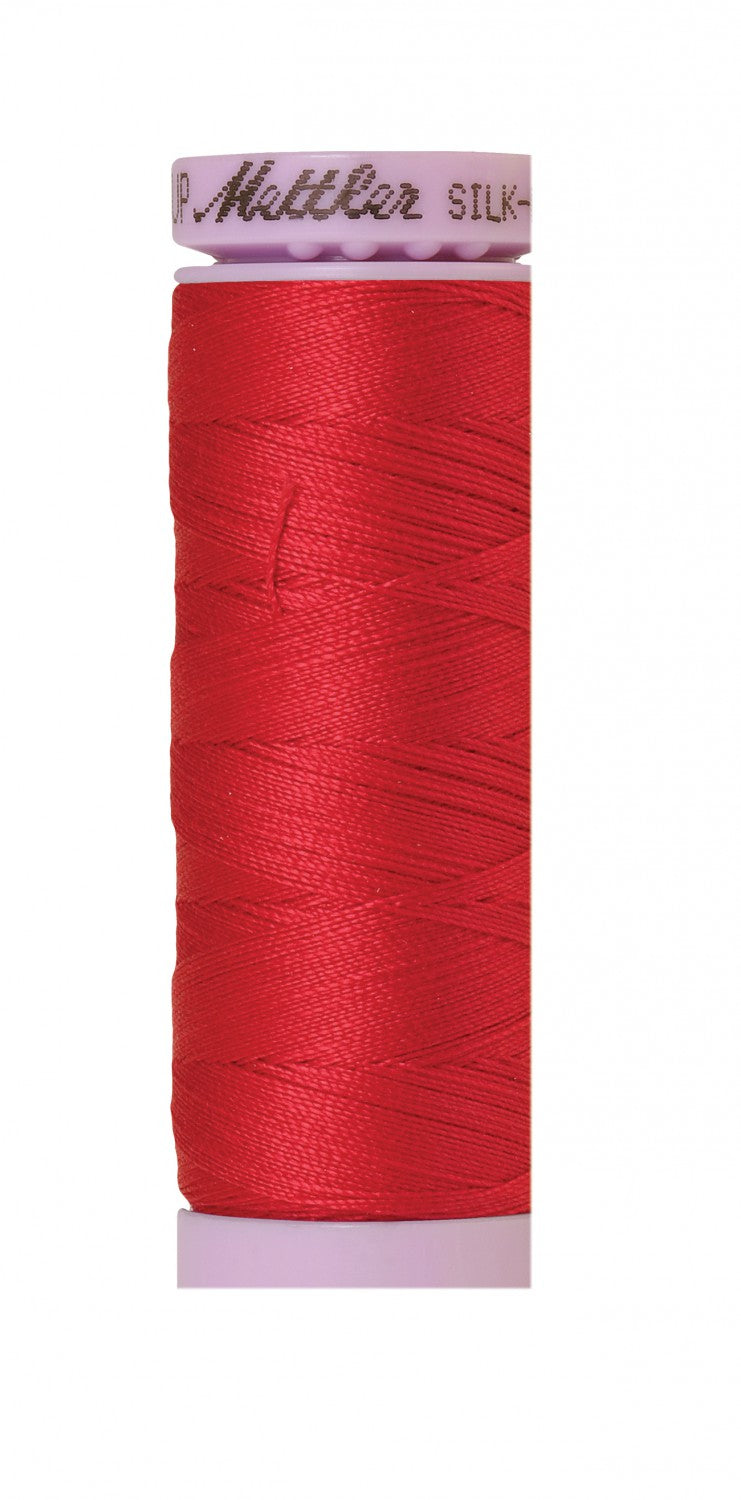 Mettler Threads 9105-0102 Silk-Finish 50wt Cotton 164yd Thread Poinsettia Red