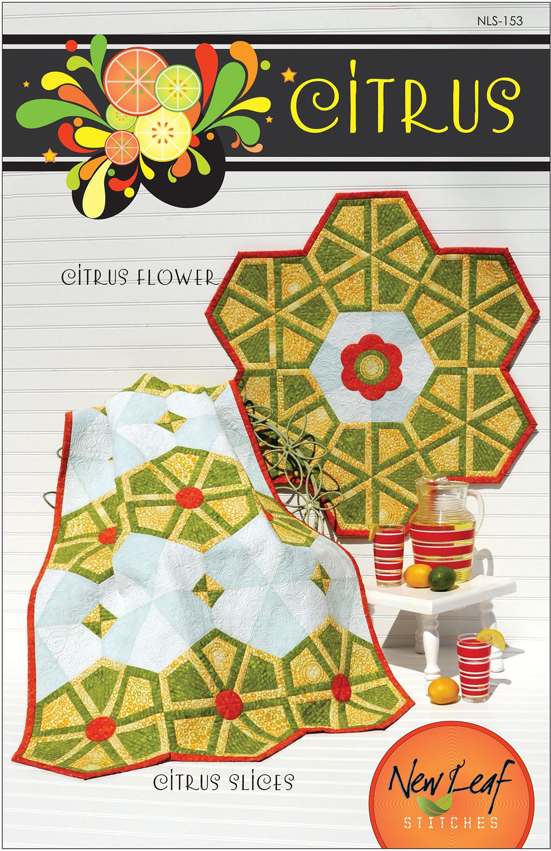 Citrus: Two Refreshing Table Toppers Quilt Pattern by Kari Carr for New Leaf Stitches