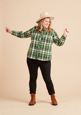 Vernon Shirt Sizes 12 - 32 Sewing Pattern by Jenny Rushmore of Cashmerette Patterns