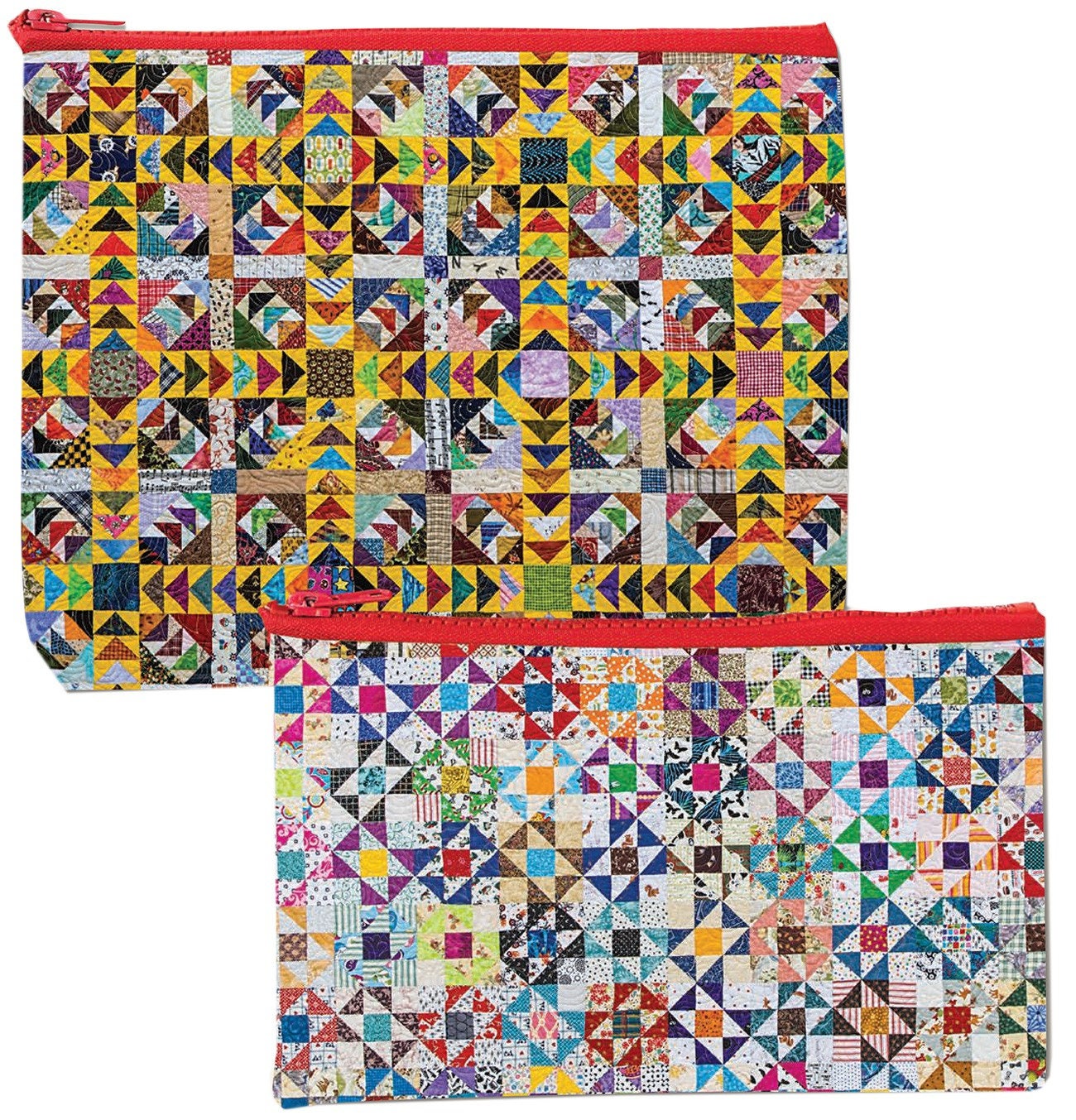 Addicted to Scraps Eco Pouch Set of Two Designs by Bonnie Hunter for Kansas City Star Quilts