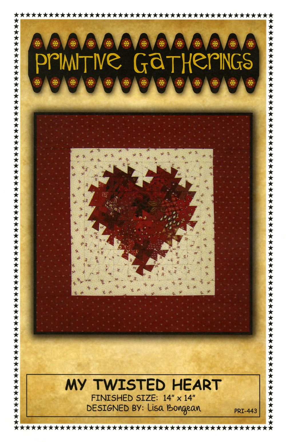 My Twisted Heart Quilt Pattern by Lisa Bongean of Primitive Gatherings