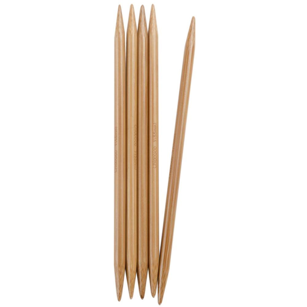 Circular Bamboo Knitting Needles Set: 15 Sizes/Length