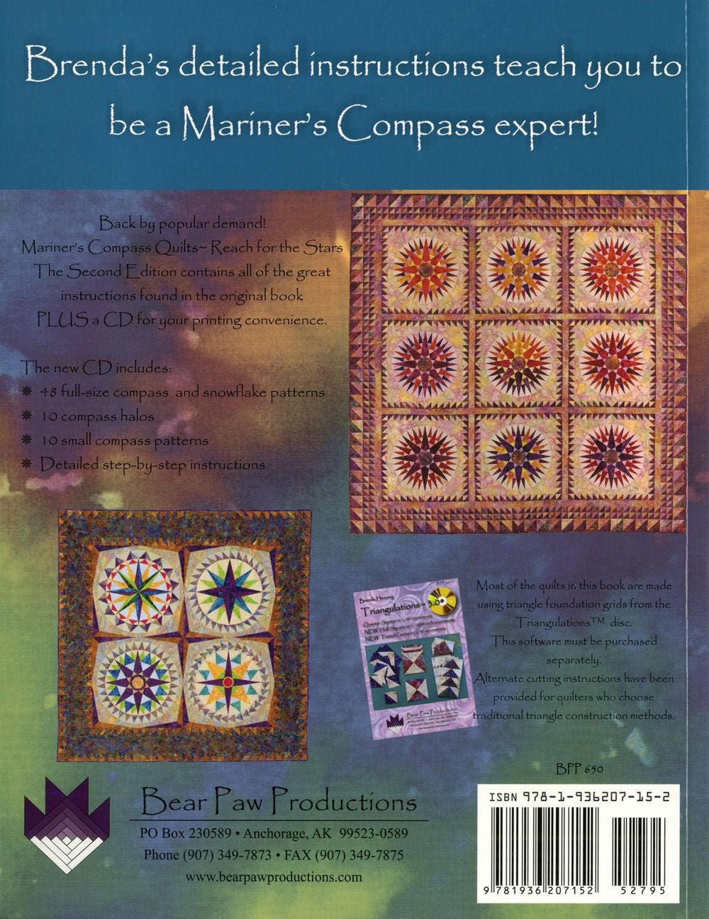 Mariners Compass Quilts 2nd edition by Brenda Henning of Bear Paw Productions