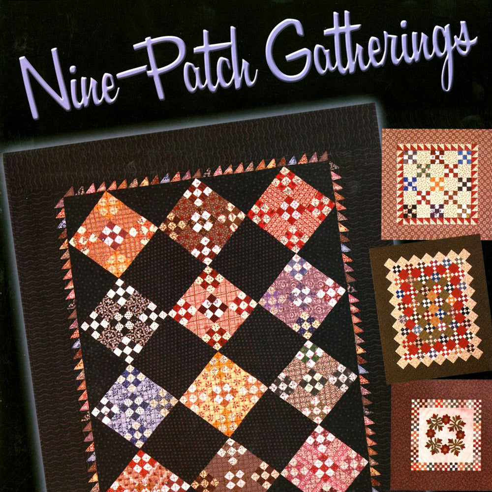 9 Nine-Patch Quilt Block Patterns from Precut Fabric Squares - New